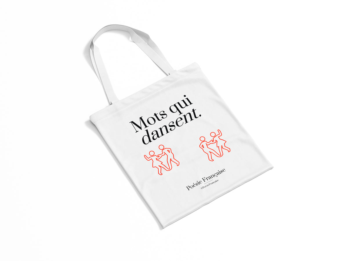 Tote bag Mots qui dansent