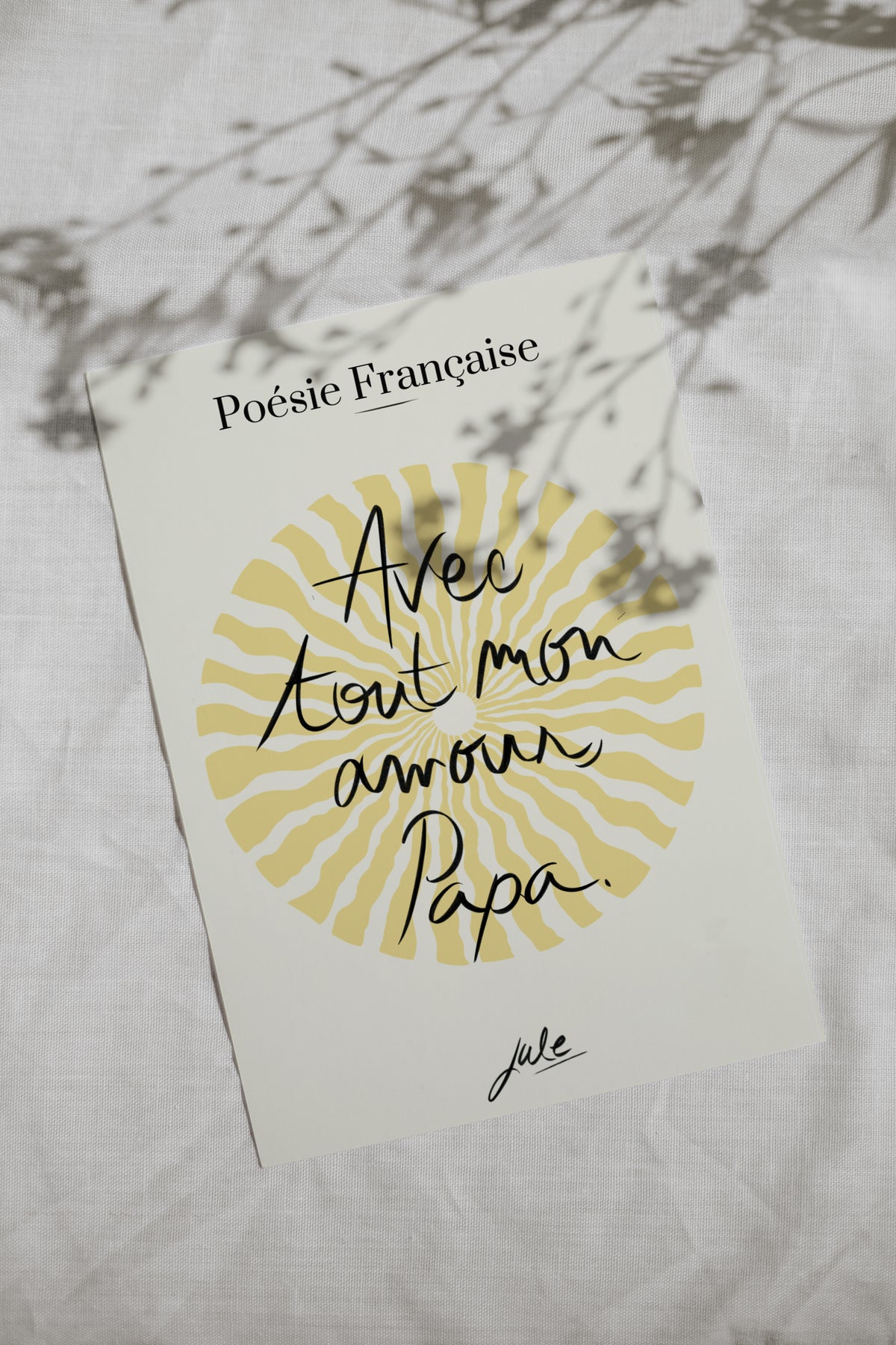 Carte Avec tout mon amour Papa
