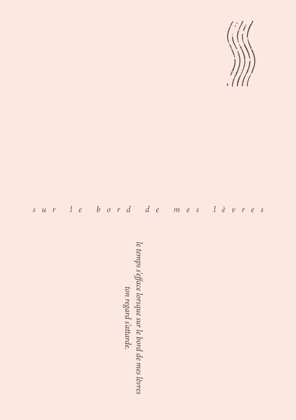 Carte "le temps s'efface"
