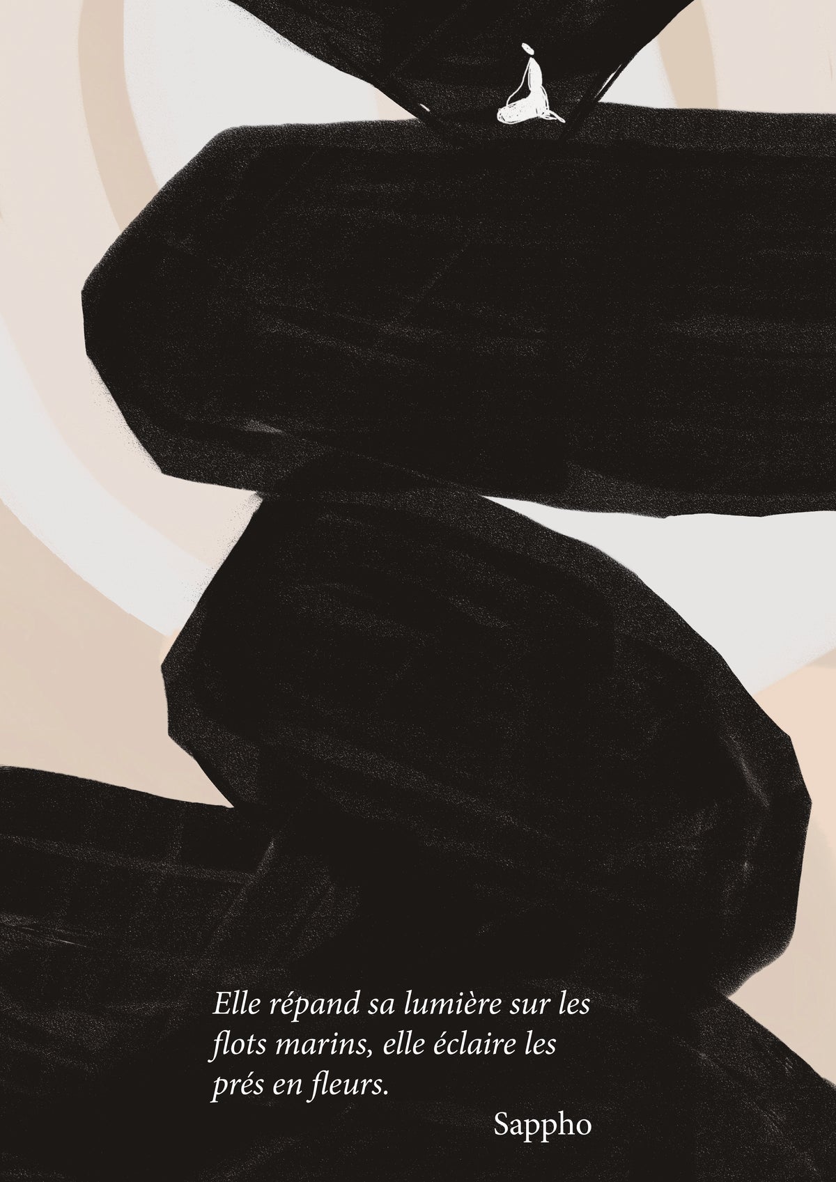 Carte méditation "elle répand sa lumière"