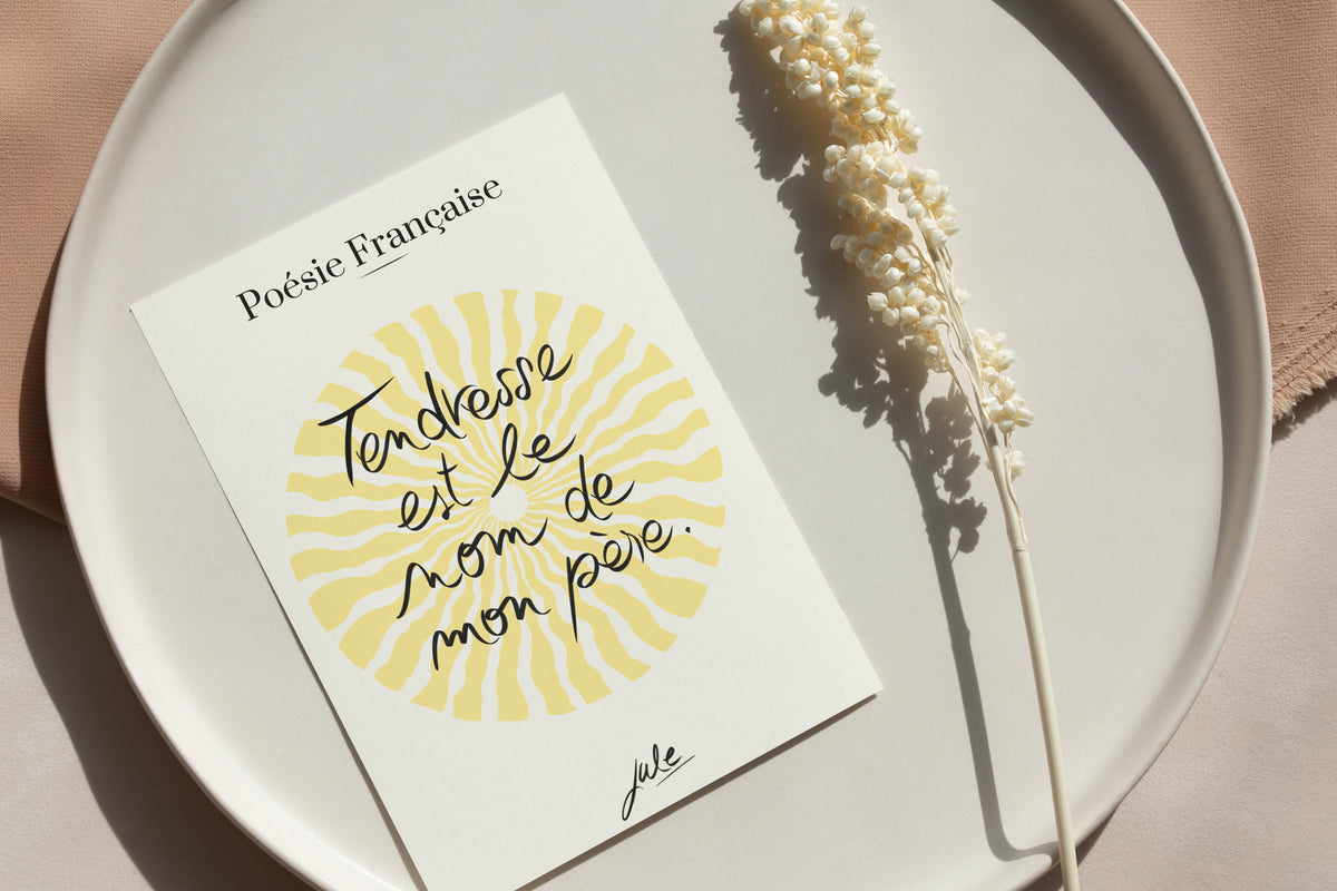Carte Tendresse est le nom de mon père