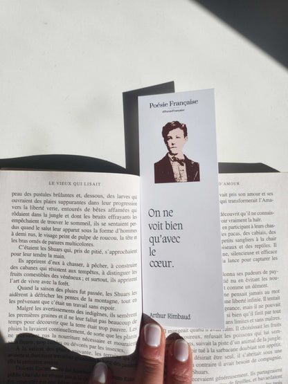 Rimbaud and Proust bookmark