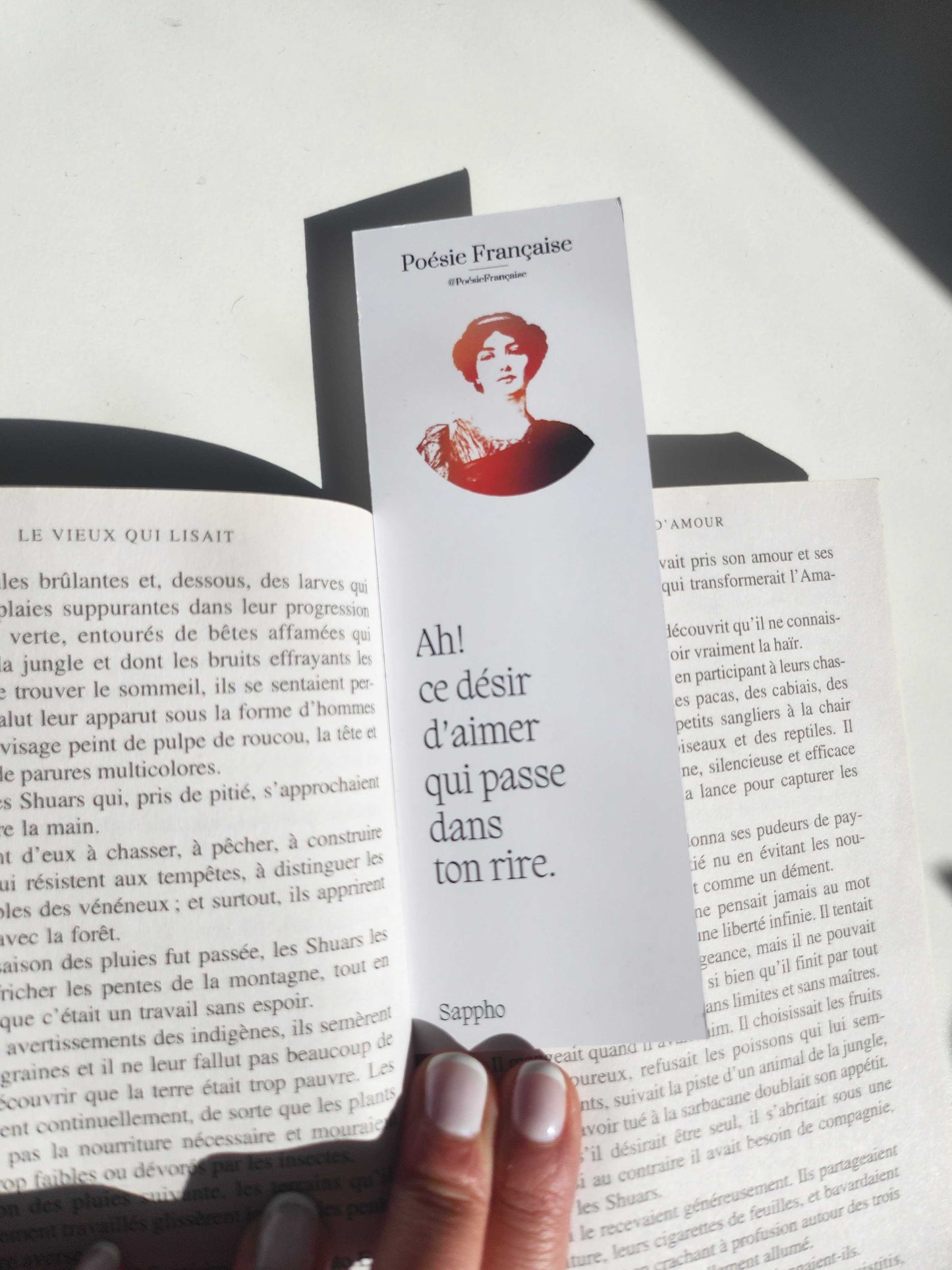 Marguerite Duras and Sappho bookmark