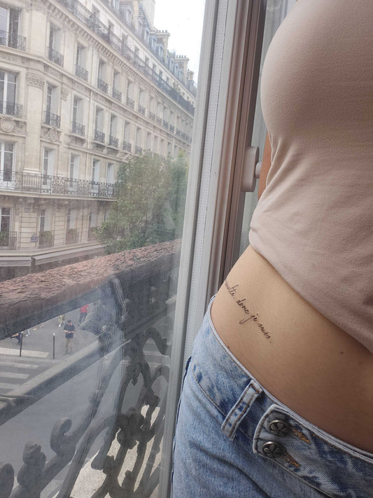 Tatouage Temporaire Je me révolte, donc je suis (par 2)