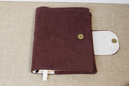 Protège-journal en velours côtelé