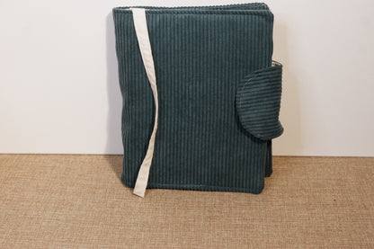 Protège-journal en velours côtelé