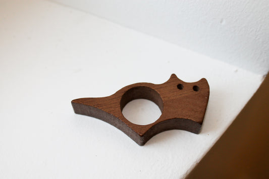 Marque-page en bois Chat