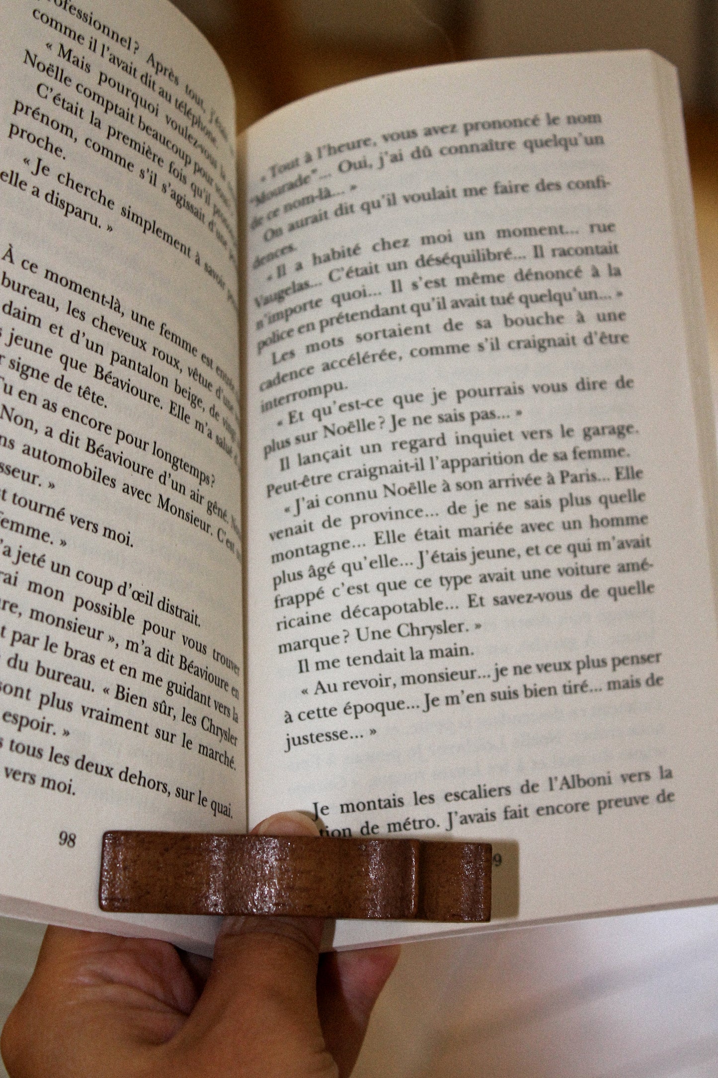 Marque-page en bois Chat