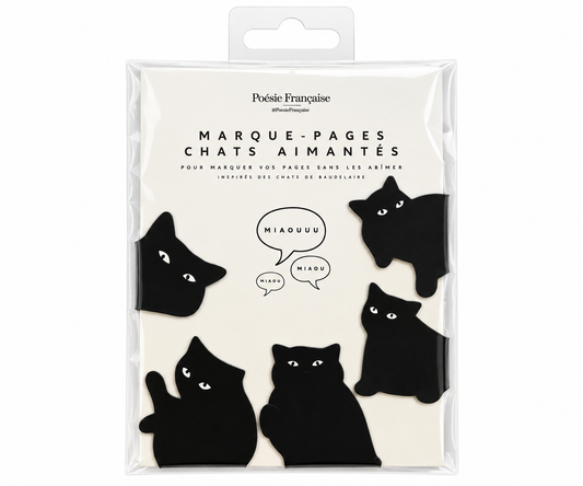 Marque-pages chats de Baudelaire