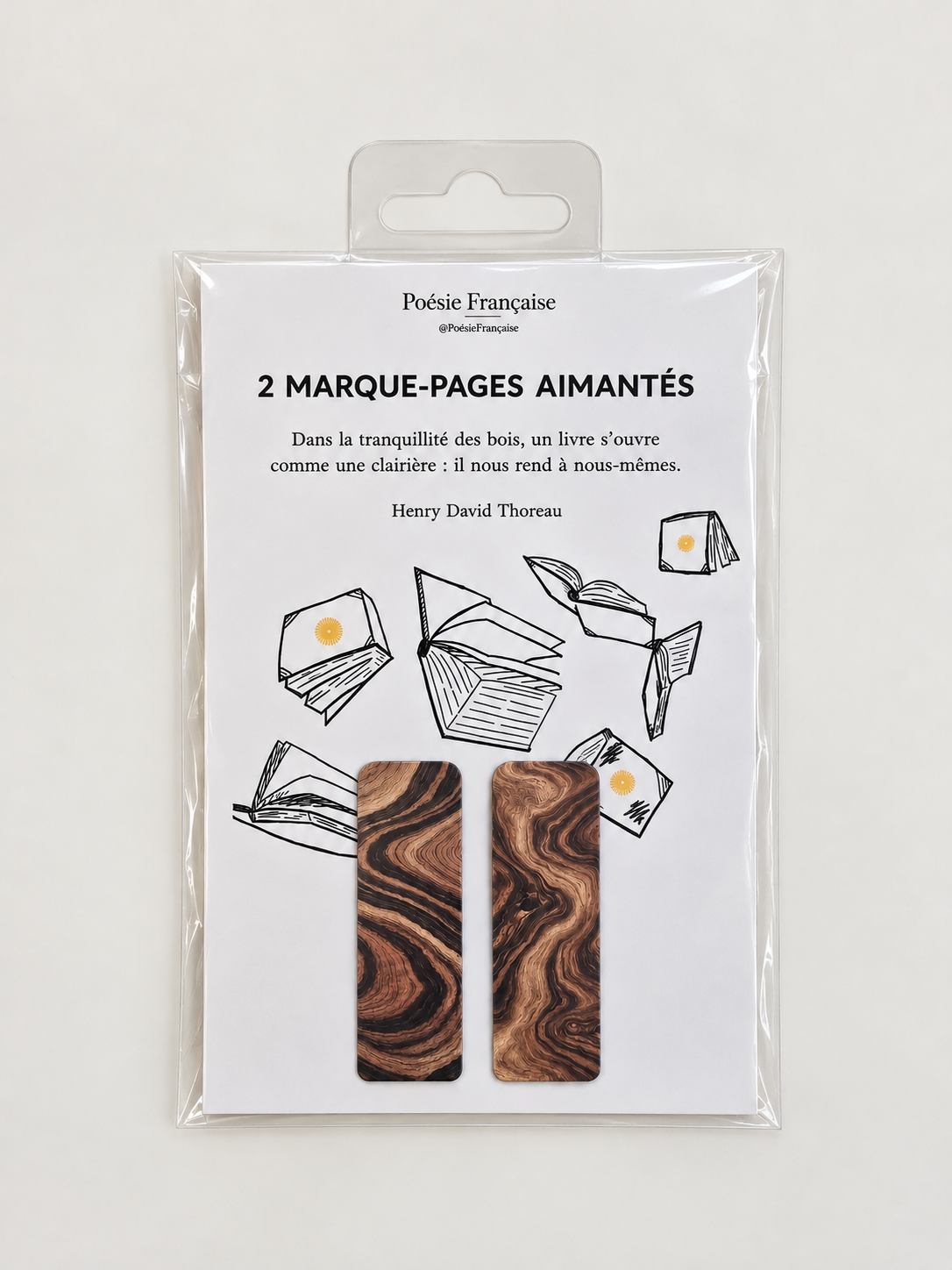 Marque-pages aimantés Thoreau