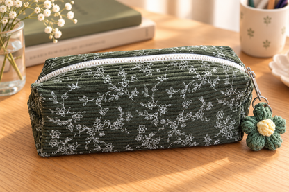 Trousse en Velours Côtelé Liberty